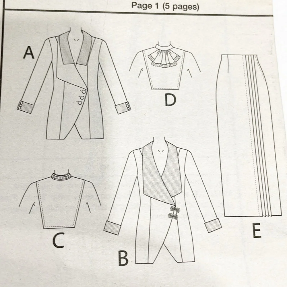 NEW‎ Butterick Sewing Pattern B6108 Retro 1912 Womens Suit Sz 14-22